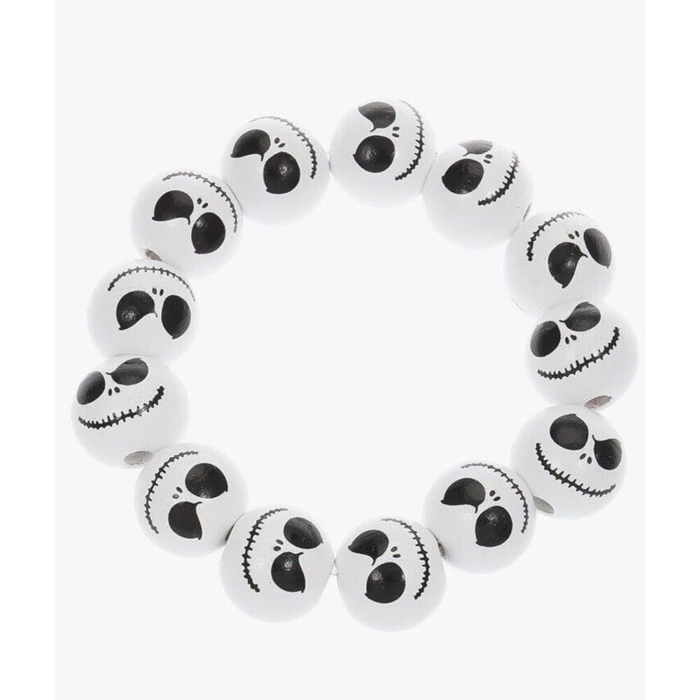 Halloween Jack ✨Bracelet‎ Skull Wooden Beads Eye Holiday Party Nightmare